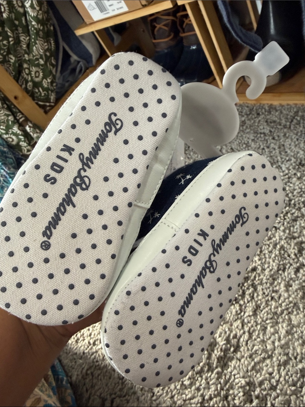 New Tags Tommy Bahama Kids Navy Palm-Print Slip-On Shoes 12-18 months - Picture 5 of 7